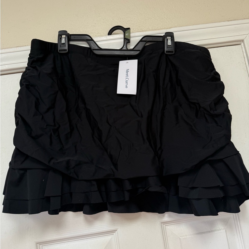Black Ruffled Women's Skirt by WellClum